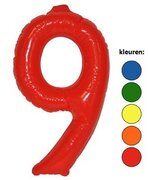 Opblaascijfer 9