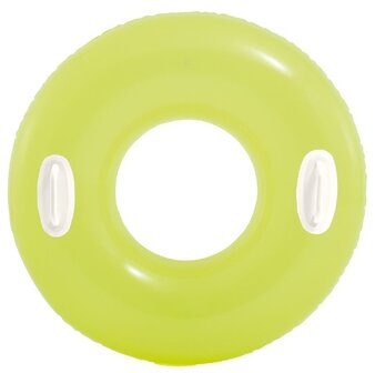 zwemband fluor geel met handvatten