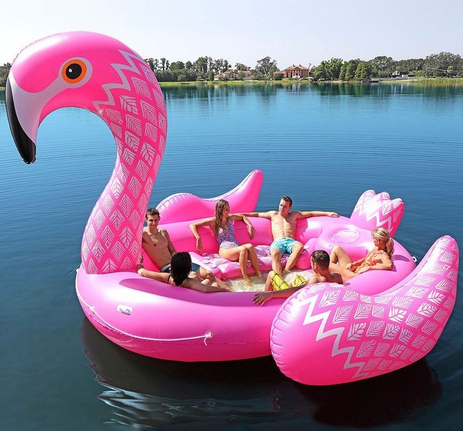 opblaasbare flamingo