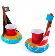 2 drankhouders opblaas piratenbootjes BigMouth