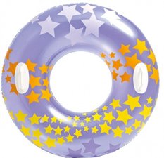 Zwemband met handvaten sterren paars (91cm)