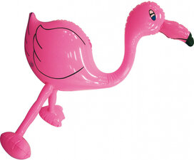 Opblaas flamingo 60x55cm