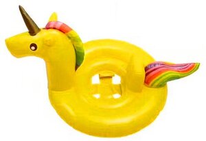 Baby zwemband unicorn geel