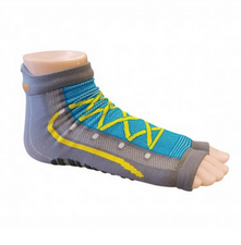 Antislip zwemsokken Sweakers grijs/blauw maat 19-22