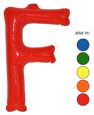 Opblaasletter F geel
