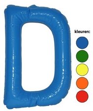 Opblaasletter D geel