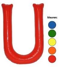 Opblaasletter U rood