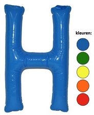 Opblaasletter H groen