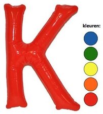 Opblaasletter K groen