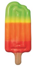 Luchtbed waterijsje 185x89 cm (rood/oranje/groen)