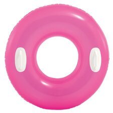 Zwemband met handvaten fluor roze (76cm)