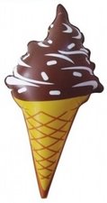Opblaasbaar softijsje choco (48cm)