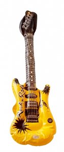opblaas gitaar geel